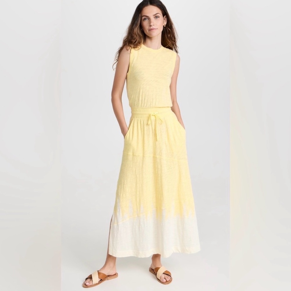 ATM Anthony Thomas Melillo
Slub Jersey with Jagged Dip Dye Sleeveless Dress S‎